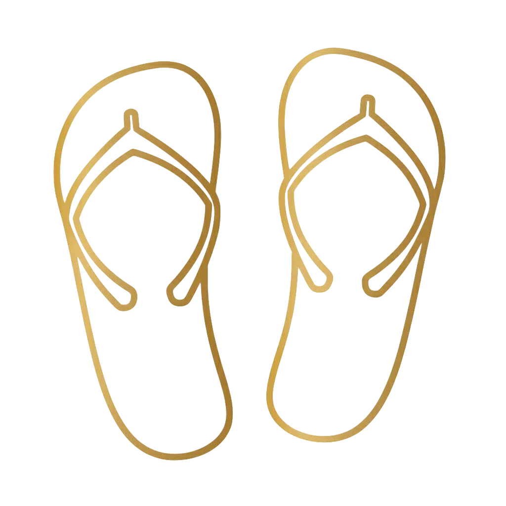 Claquettes individuelles fournies